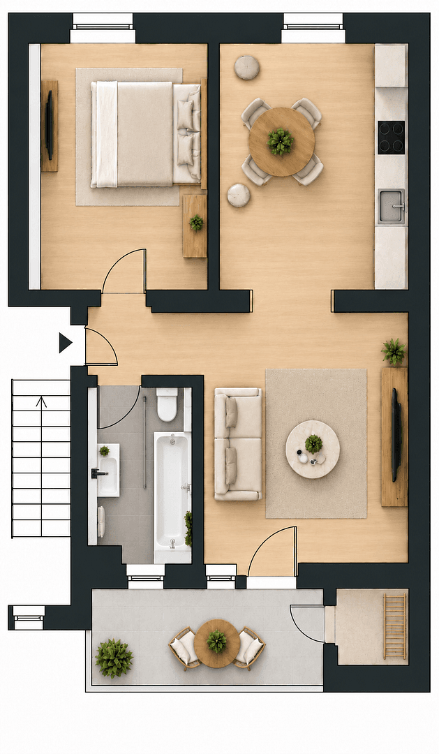 Prodej bytu 2+1 54 m², Krottstraße 60, Würselen, Severní Porýní-Vestfálsko Prodej bytu 2+1 54 m², Krottstraße 60, Würselen, Severní Porýní-Vestfálsko