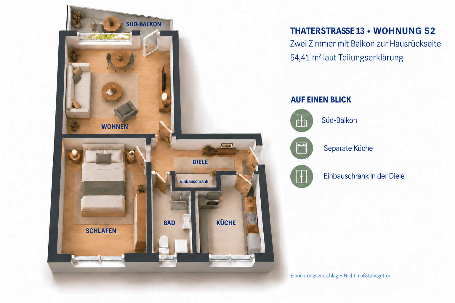 Prodej bytu 2+1 55 m², Thaterstrasse 13, Berlin, Berlín Prodej bytu 2+1 55 m², Thaterstrasse 13, Berlin, Berlín