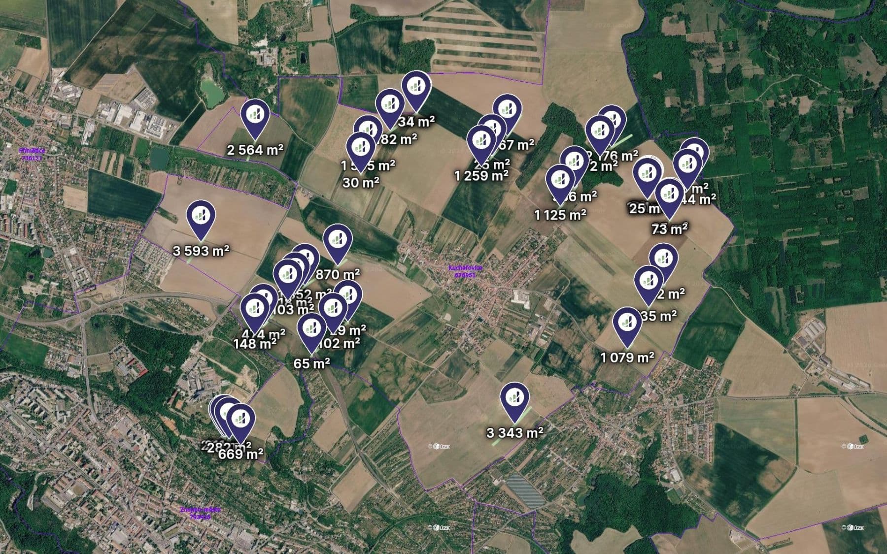 Prodej pozemku 68.450 m², Kuchařovice, Jihomoravský kraj Prodej pozemku 68.450 m², Kuchařovice, Jihomoravský kraj