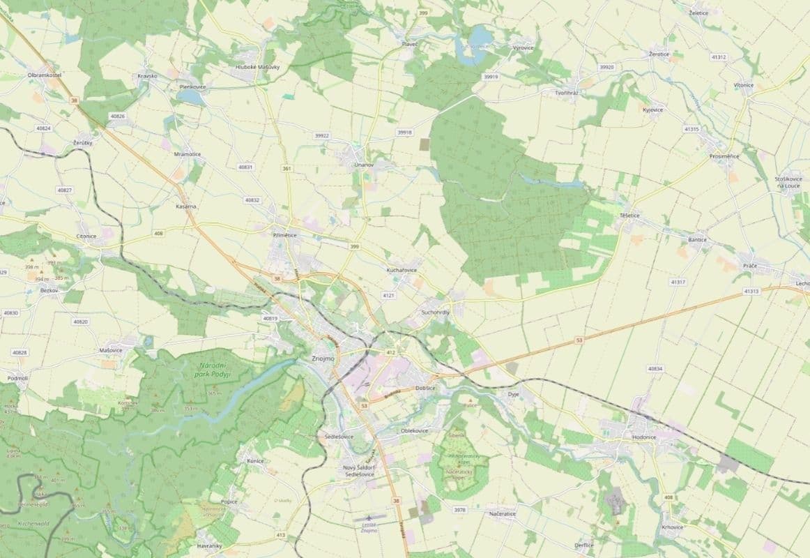 Prodej pozemku 68.450 m², Kuchařovice, Jihomoravský kraj Prodej pozemku 68.450 m², Kuchařovice, Jihomoravský kraj