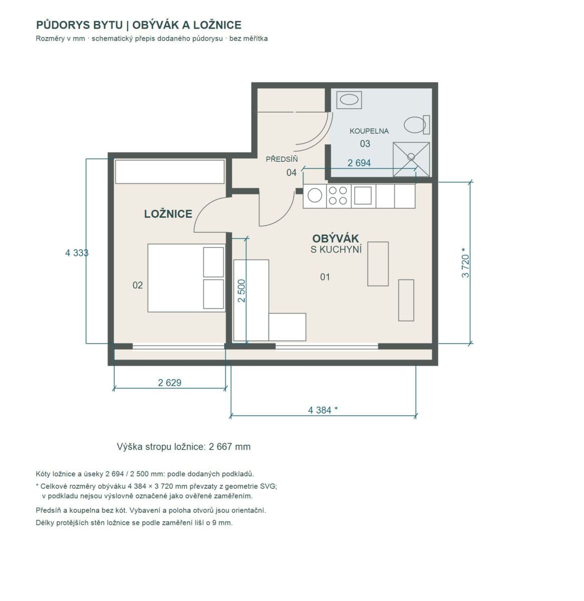 Pronájem bytu 2+kk 39 m², Murmanská, Praha, Praha Pronájem bytu 2+kk 39 m², Murmanská, Praha, Praha