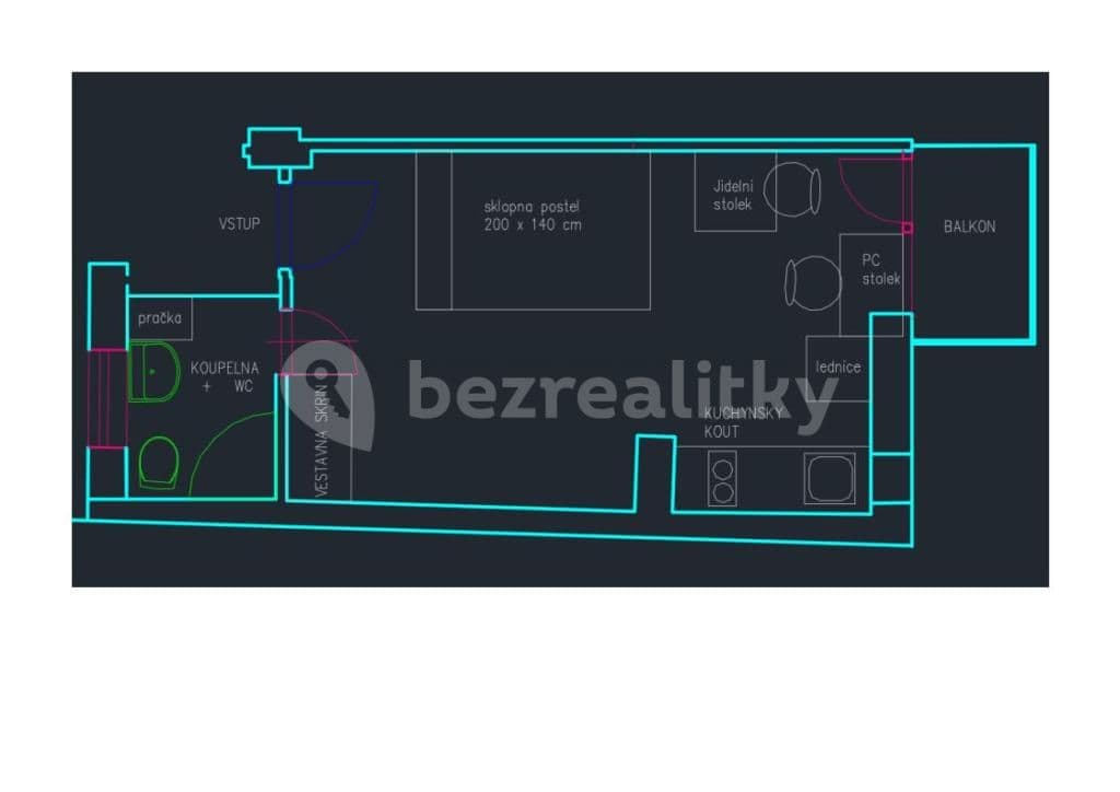 Pronájem bytu Garsoniéra 24 m², Viniční, Brno, Jihomoravský kraj Pronájem bytu Garsoniéra 24 m², Viniční, Brno, Jihomoravský kraj
