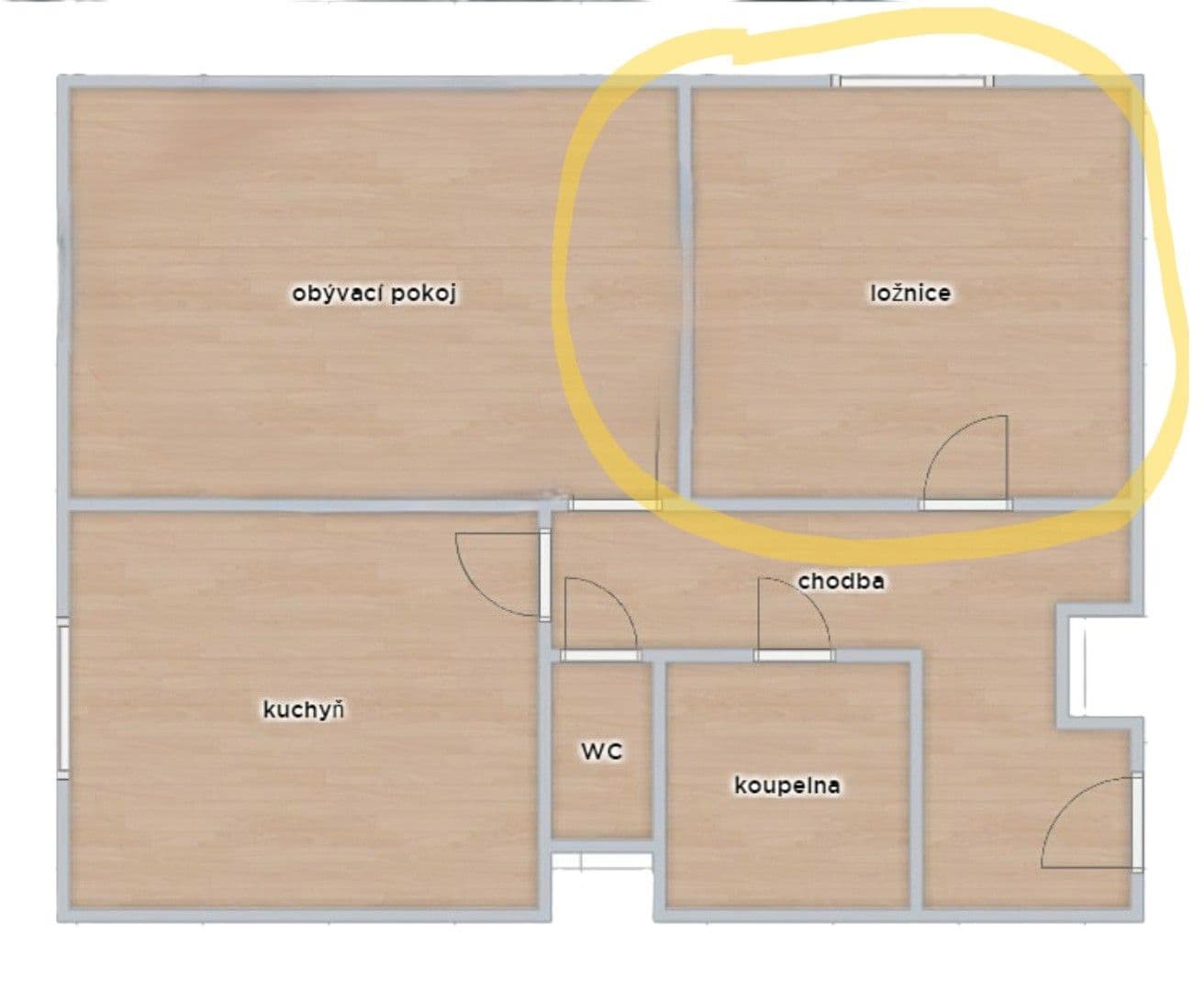 Pronájem bytu 2+1 65 m², Krčská, Praha, Praha Pronájem bytu 2+1 65 m², Krčská, Praha, Praha