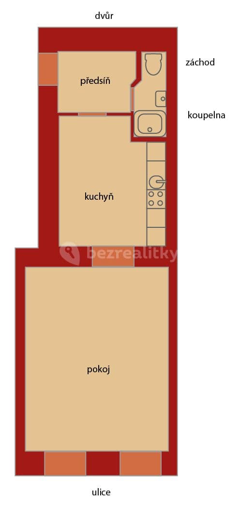 Pronájem bytu 1+1 41 m², Jana Masaryka, Praha, Praha Pronájem bytu 1+1 41 m², Jana Masaryka, Praha, Praha