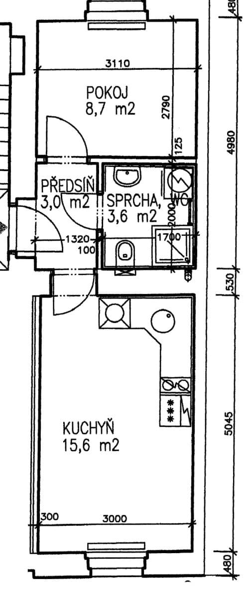 Pronájem bytu 2+kk 31 m², Štítného, Praha, Praha Pronájem bytu 2+kk 31 m², Štítného, Praha, Praha