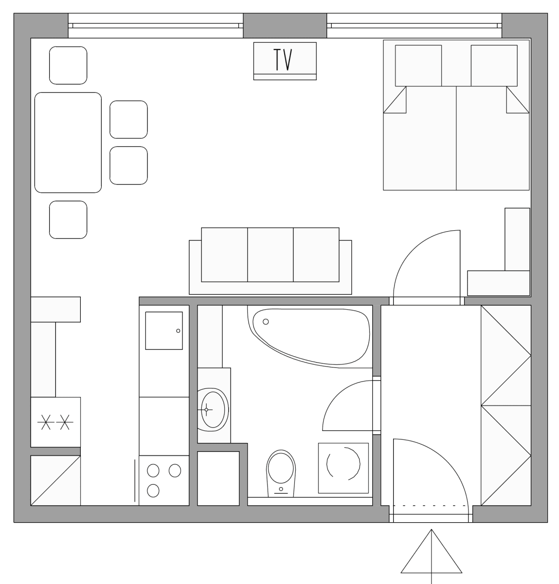 Pronájem bytu 1+kk 34 m², Podvinný mlýn, Praha, Praha Pronájem bytu 1+kk 34 m², Podvinný mlýn, Praha, Praha