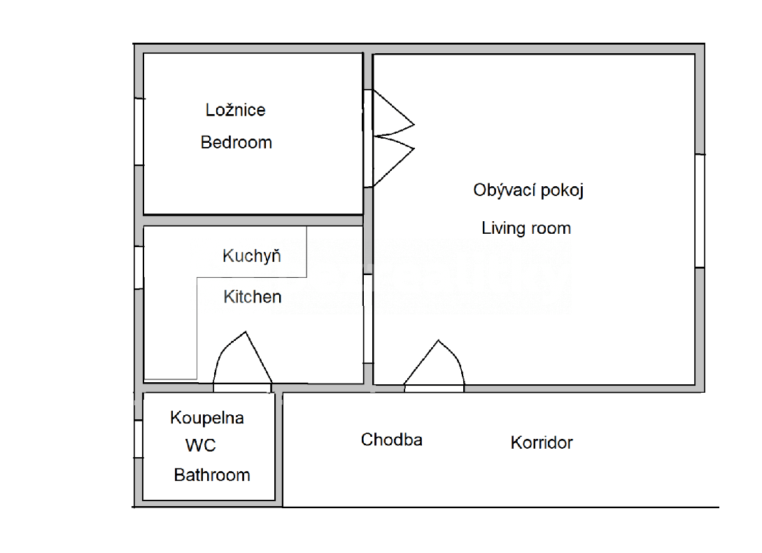 Pronájem bytu 2+1 50 m², Roztylské sady, Praha, Praha Pronájem bytu 2+1 50 m², Roztylské sady, Praha, Praha