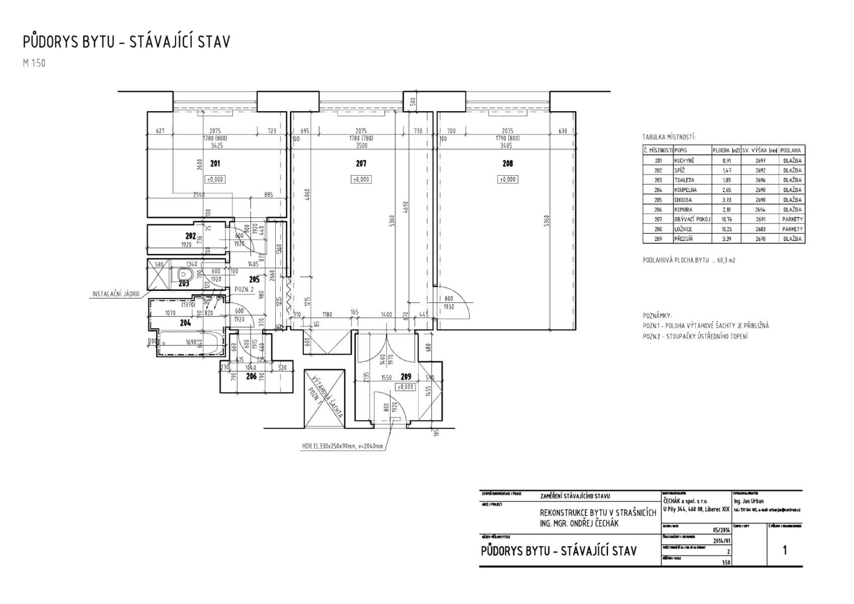 Pronájem bytu 2+1 60 m², Saratovská, Praha, Praha Pronájem bytu 2+1 60 m², Saratovská, Praha, Praha