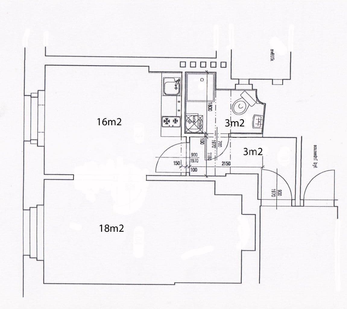 Pronájem bytu 1+1 40 m², U vodárny, Praha, Praha Pronájem bytu 1+1 40 m², U vodárny, Praha, Praha