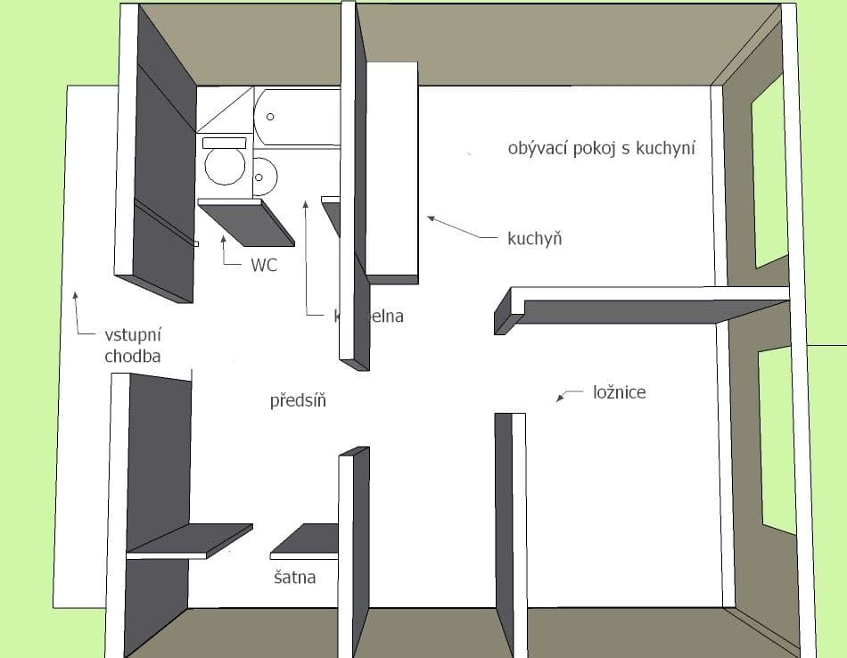 Pronájem bytu 2+kk 41 m², Makovského, Praha, Praha Pronájem bytu 2+kk 41 m², Makovského, Praha, Praha