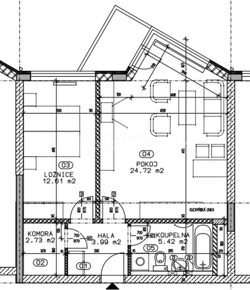 Pronájem bytu 2+kk 57 m², Poděbradská, Praha, Praha Pronájem bytu 2+kk 57 m², Poděbradská, Praha, Praha