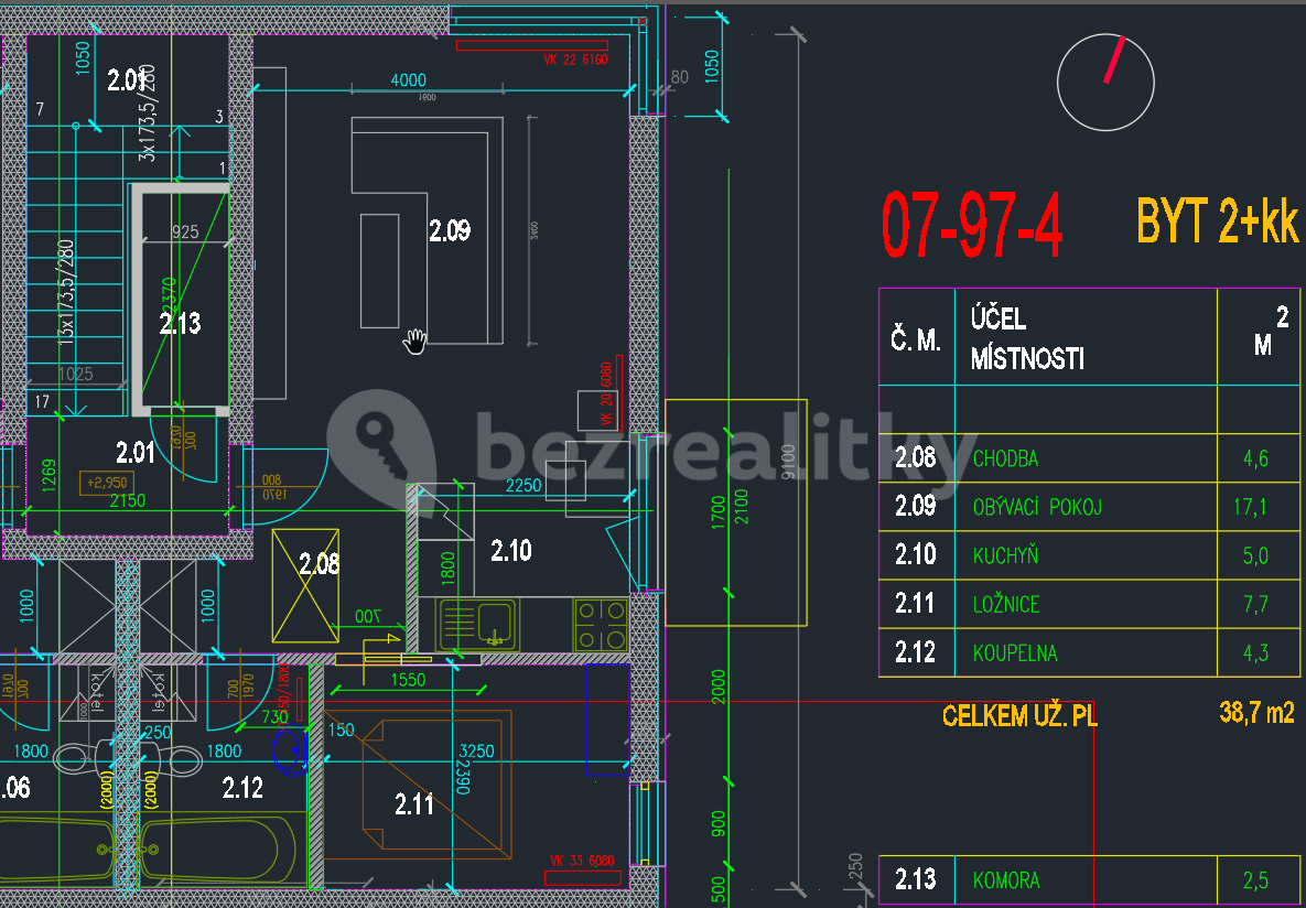 Pronájem bytu 2+kk 40 m², K Vrbičkám, Moravany, Jihomoravský kraj Pronájem bytu 2+kk 40 m², K Vrbičkám, Moravany, Jihomoravský kraj