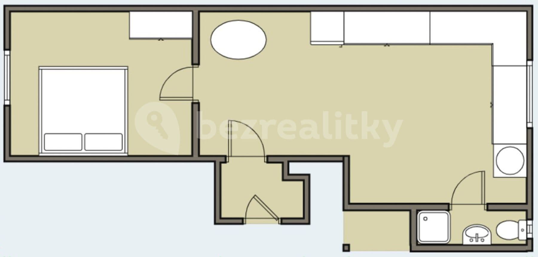 Pronájem bytu 1+1 32 m², Gutova, Praha, Praha Pronájem bytu 1+1 32 m², Gutova, Praha, Praha