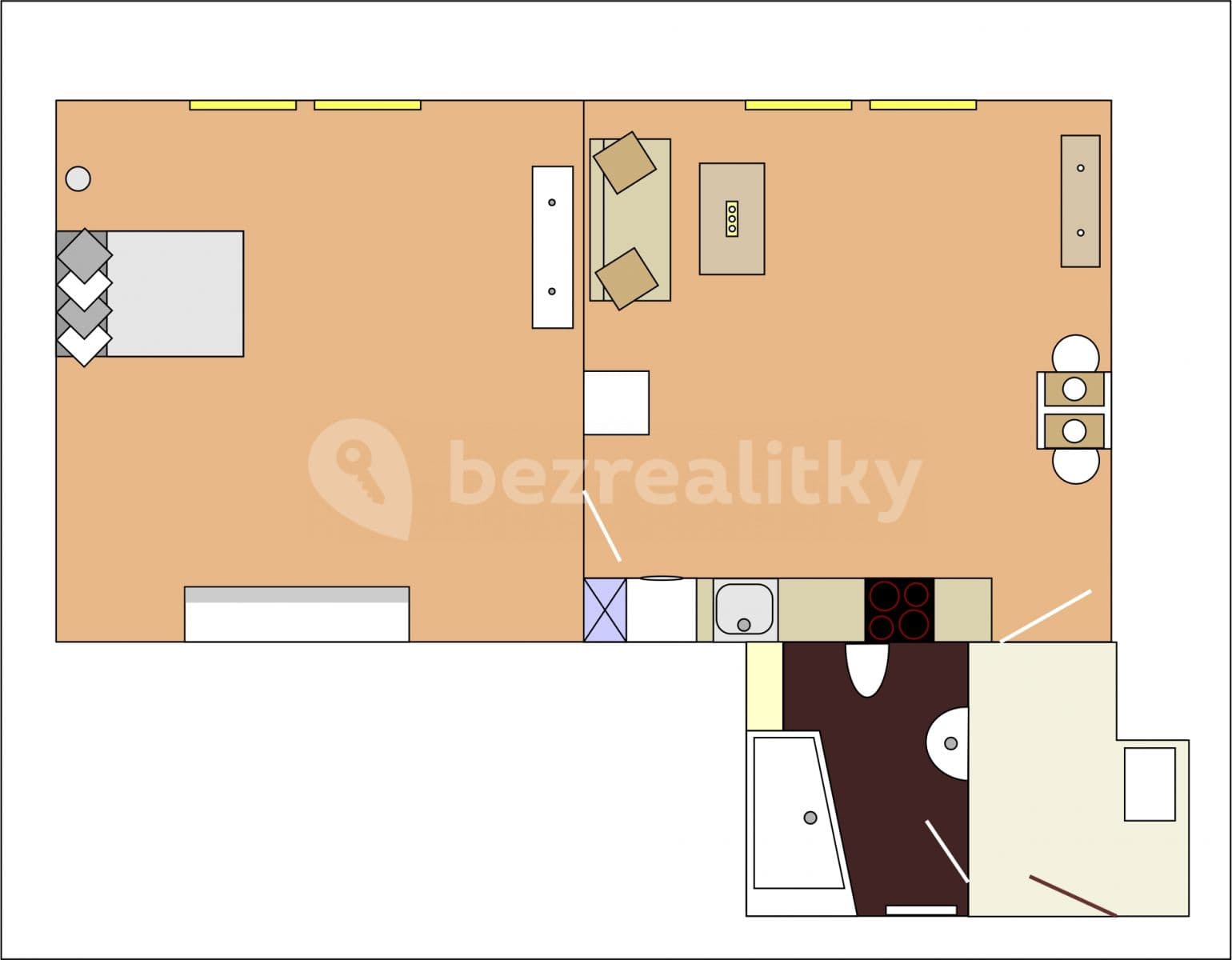Pronájem bytu 2+kk 60 m², Plzeň, Plzeňský kraj Pronájem bytu 2+kk 60 m², Plzeň, Plzeňský kraj