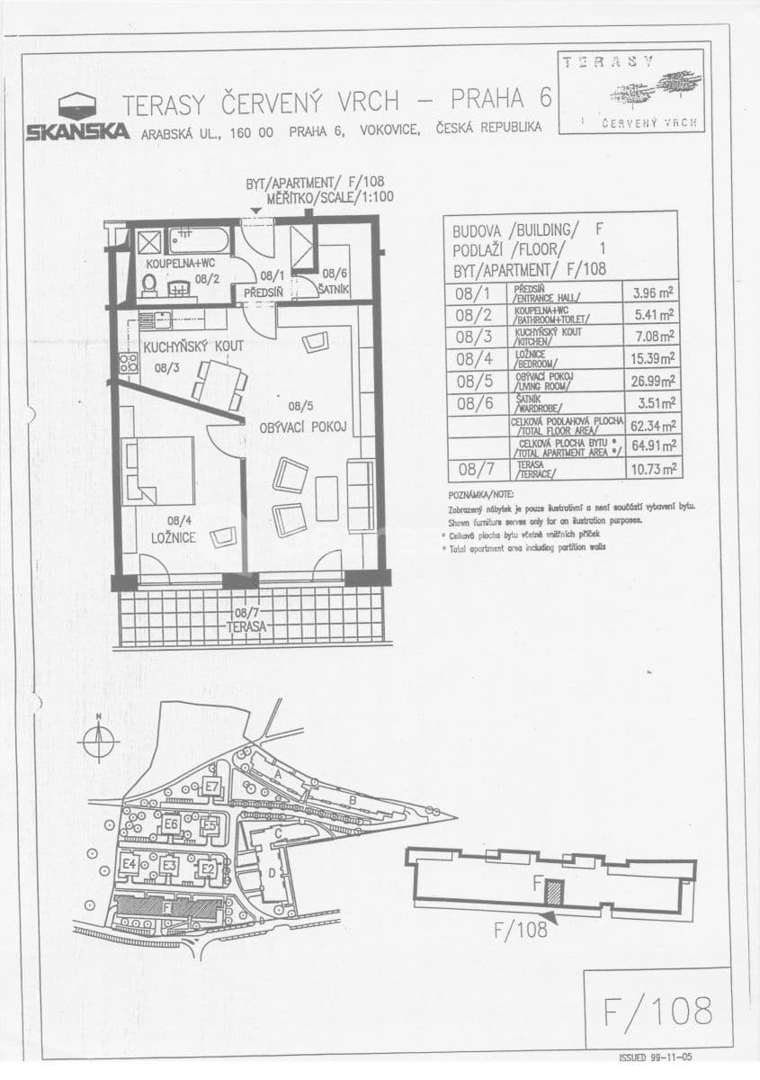 Pronájem bytu 2+kk 65 m², Irská, Praha, Praha Pronájem bytu 2+kk 65 m², Irská, Praha, Praha