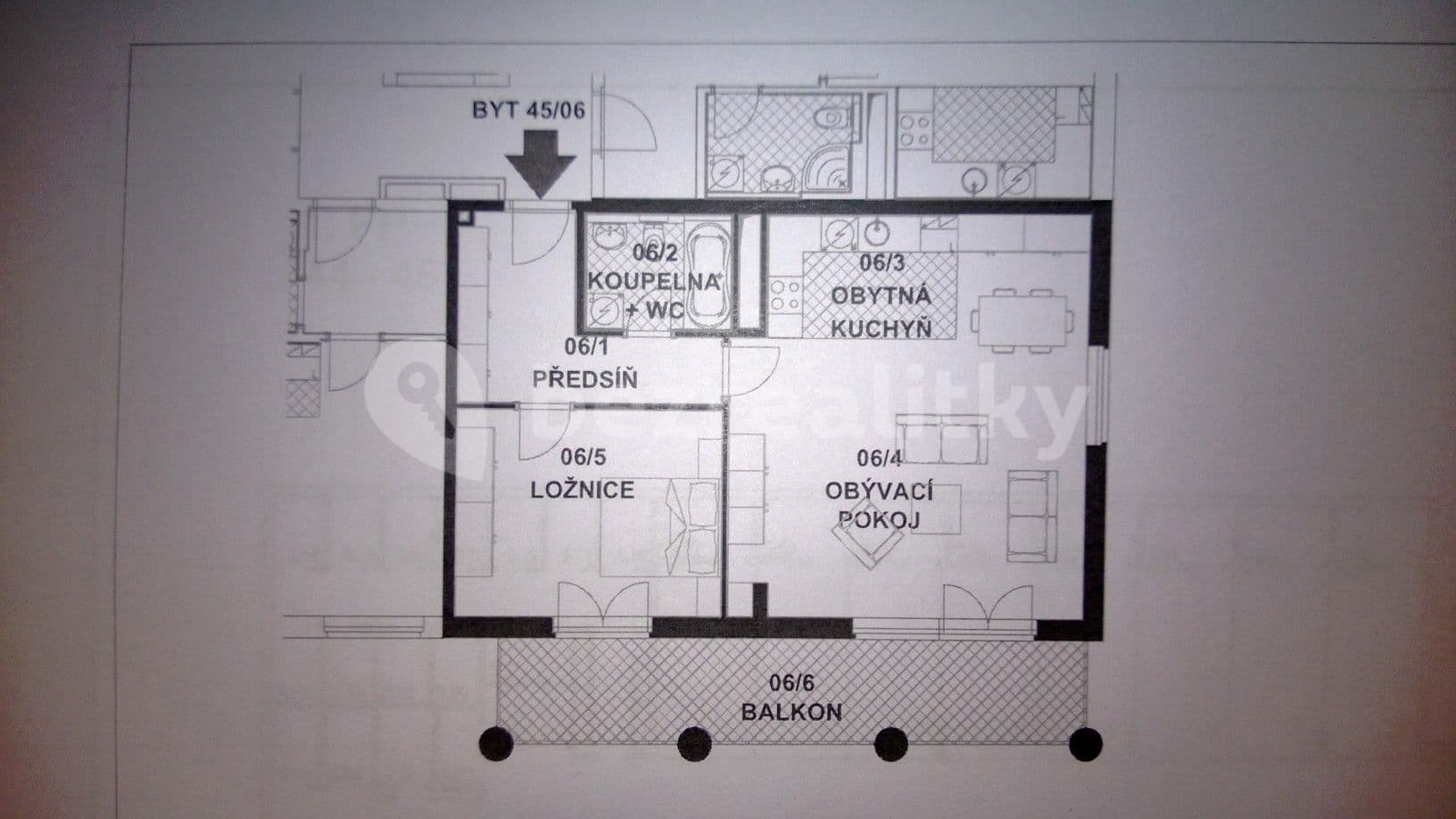 Pronájem bytu 2+kk 64 m², Paťanka, Praha, Praha Pronájem bytu 2+kk 64 m², Paťanka, Praha, Praha