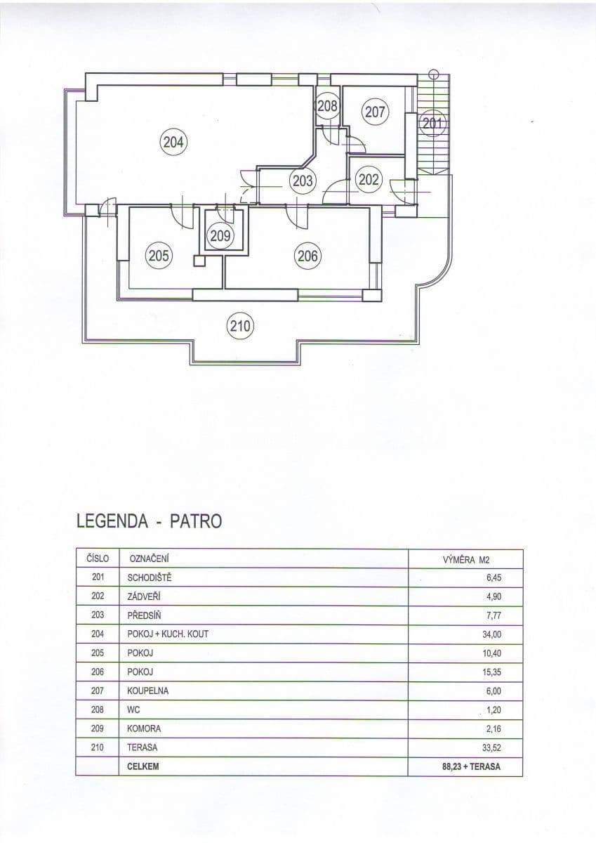 Pronájem bytu 3+kk 87 m², Kubišova, Praha, Praha Pronájem bytu 3+kk 87 m², Kubišova, Praha, Praha