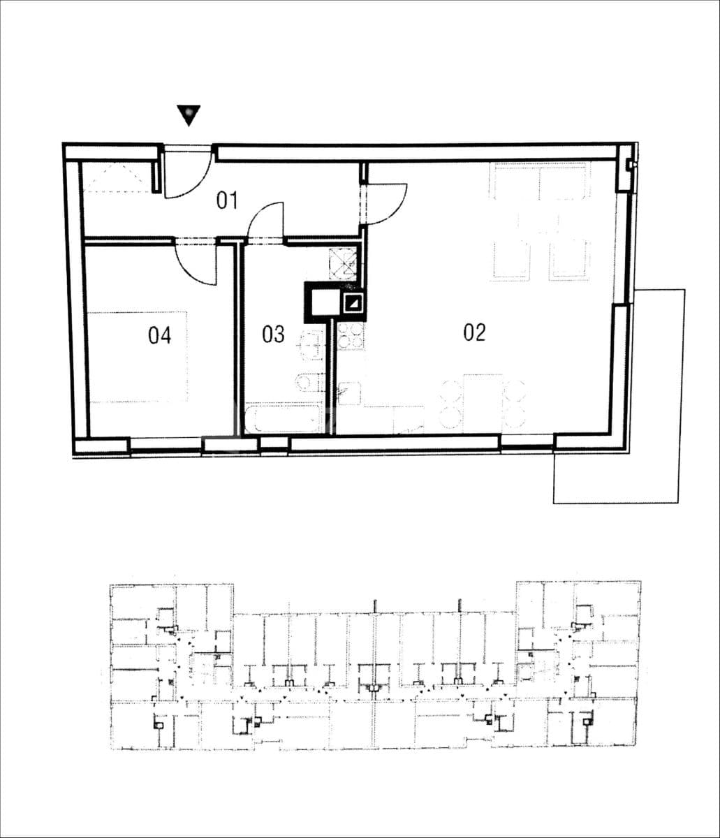 Pronájem bytu 2+kk 55 m², Jeseniova, Praha, Praha Pronájem bytu 2+kk 55 m², Jeseniova, Praha, Praha