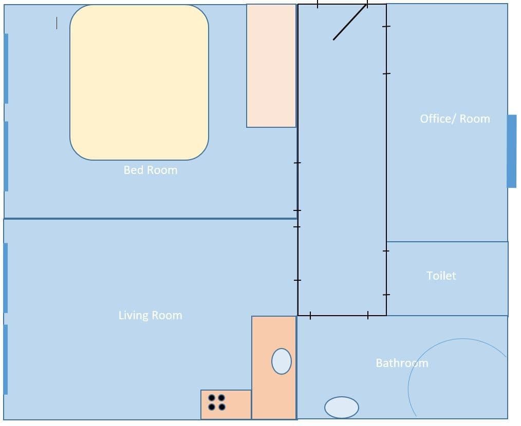 Pronájem bytu 2+kk 54 m², Argentinská, Praha, Praha Pronájem bytu 2+kk 54 m², Argentinská, Praha, Praha