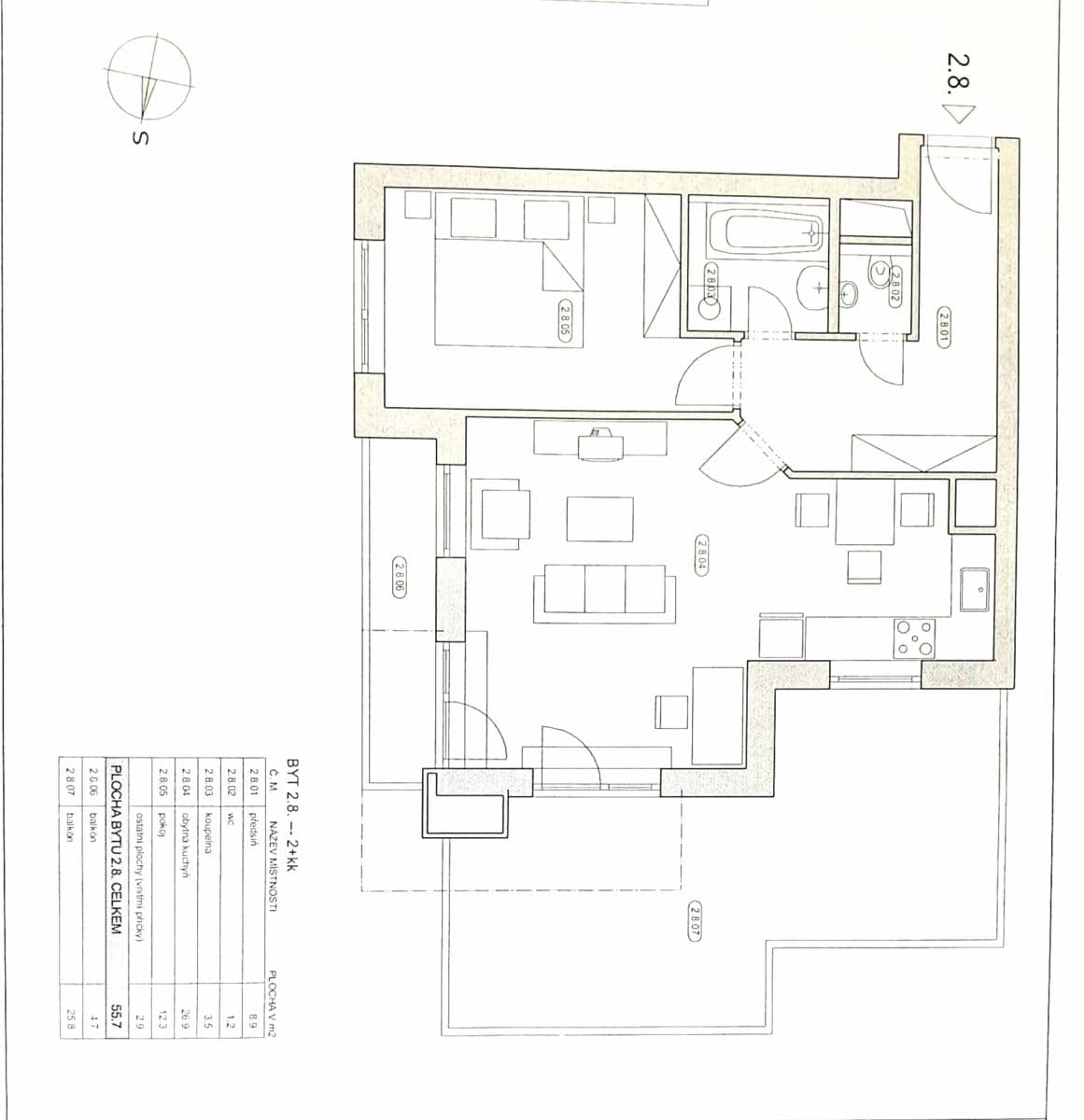 Pronájem bytu 2+kk 55 m², Dělená, Praha, Praha Pronájem bytu 2+kk 55 m², Dělená, Praha, Praha