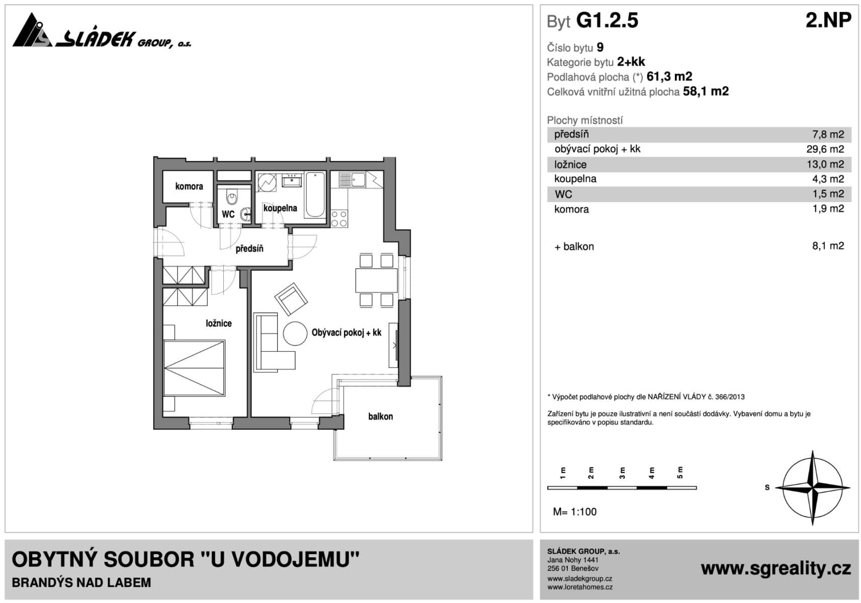 Pronájem bytu 2+kk 69 m², U Vodojemu, Brandýs nad Labem-Stará Boleslav, Středočeský kraj Pronájem bytu 2+kk 69 m², U Vodojemu, Brandýs nad Labem-Stará Boleslav, Středočeský kraj