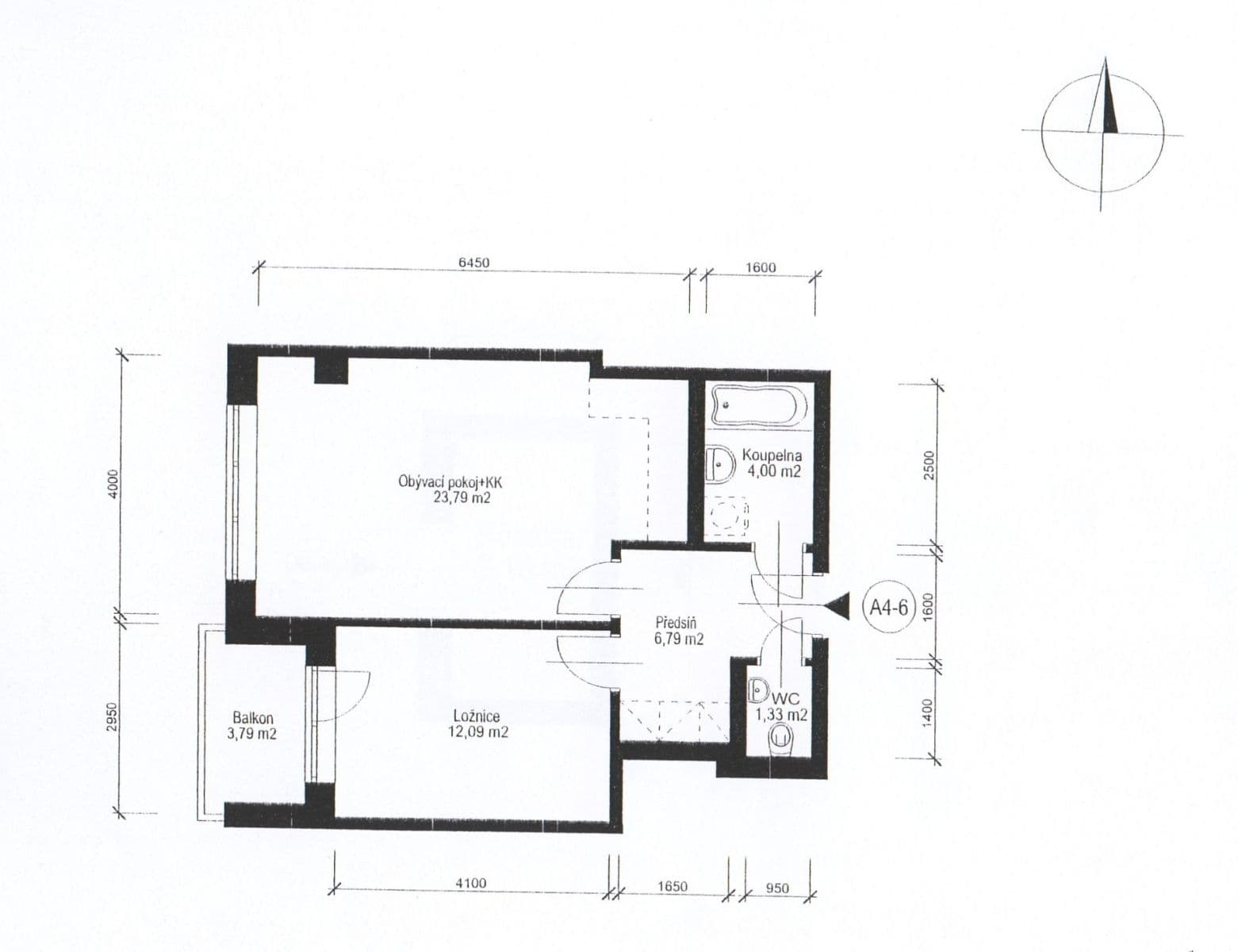 Pronájem bytu 2+kk 51 m², Černochova, Praha, Praha Pronájem bytu 2+kk 51 m², Černochova, Praha, Praha