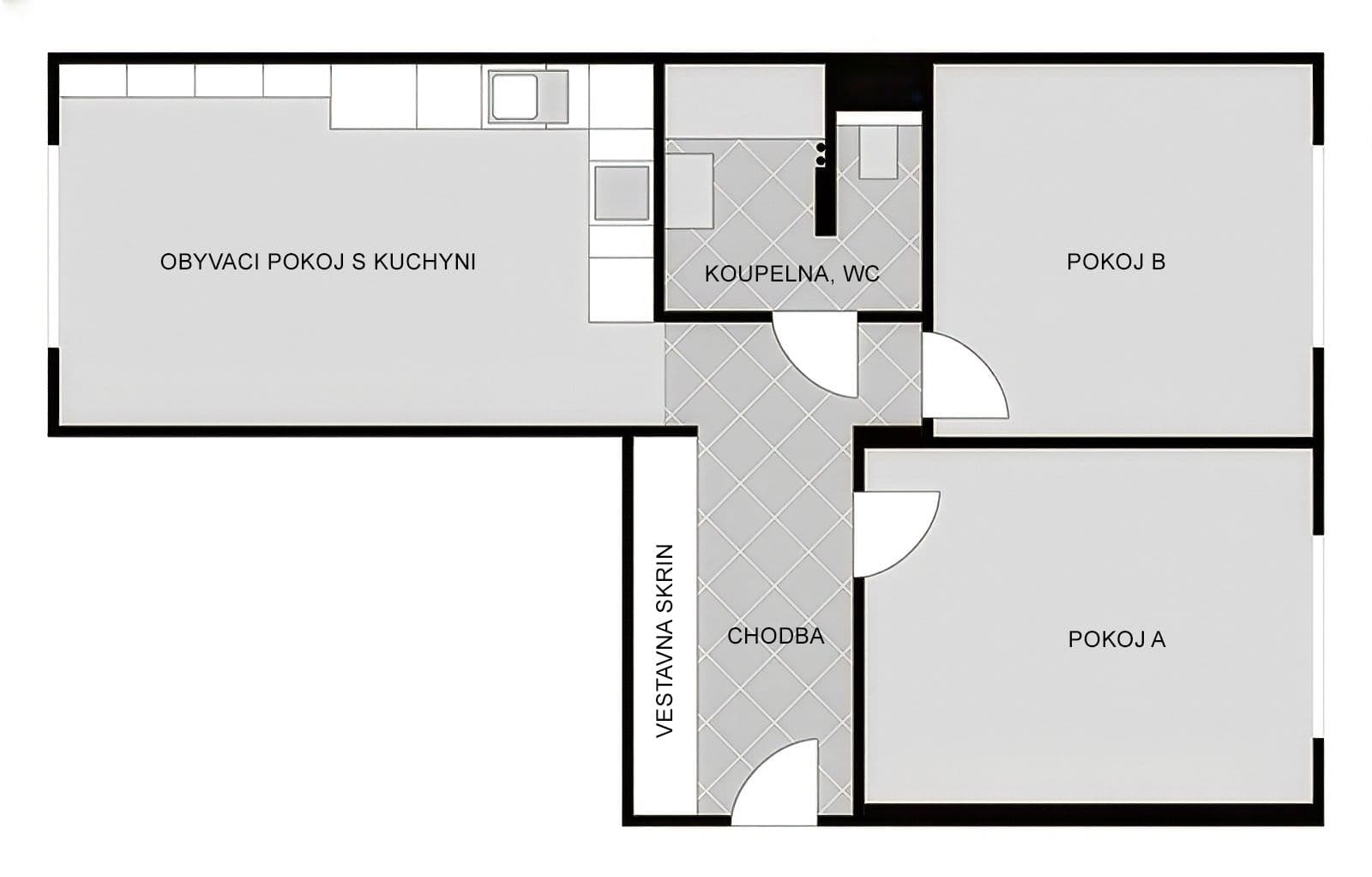 Pronájem bytu 3+kk 62 m², Jakutská, Praha, Praha Pronájem bytu 3+kk 62 m², Jakutská, Praha, Praha