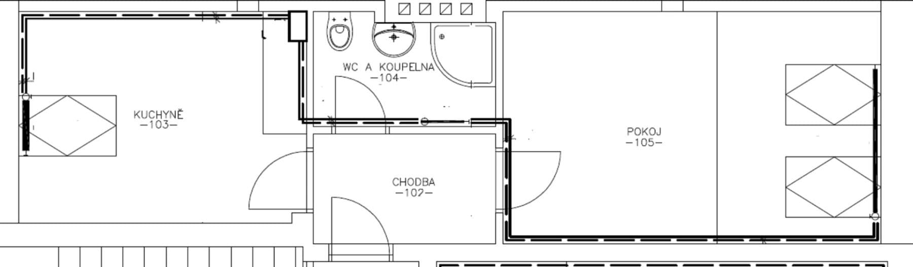 Pronájem bytu 1+1 37 m², Drahobejlova, Praha, Praha Pronájem bytu 1+1 37 m², Drahobejlova, Praha, Praha