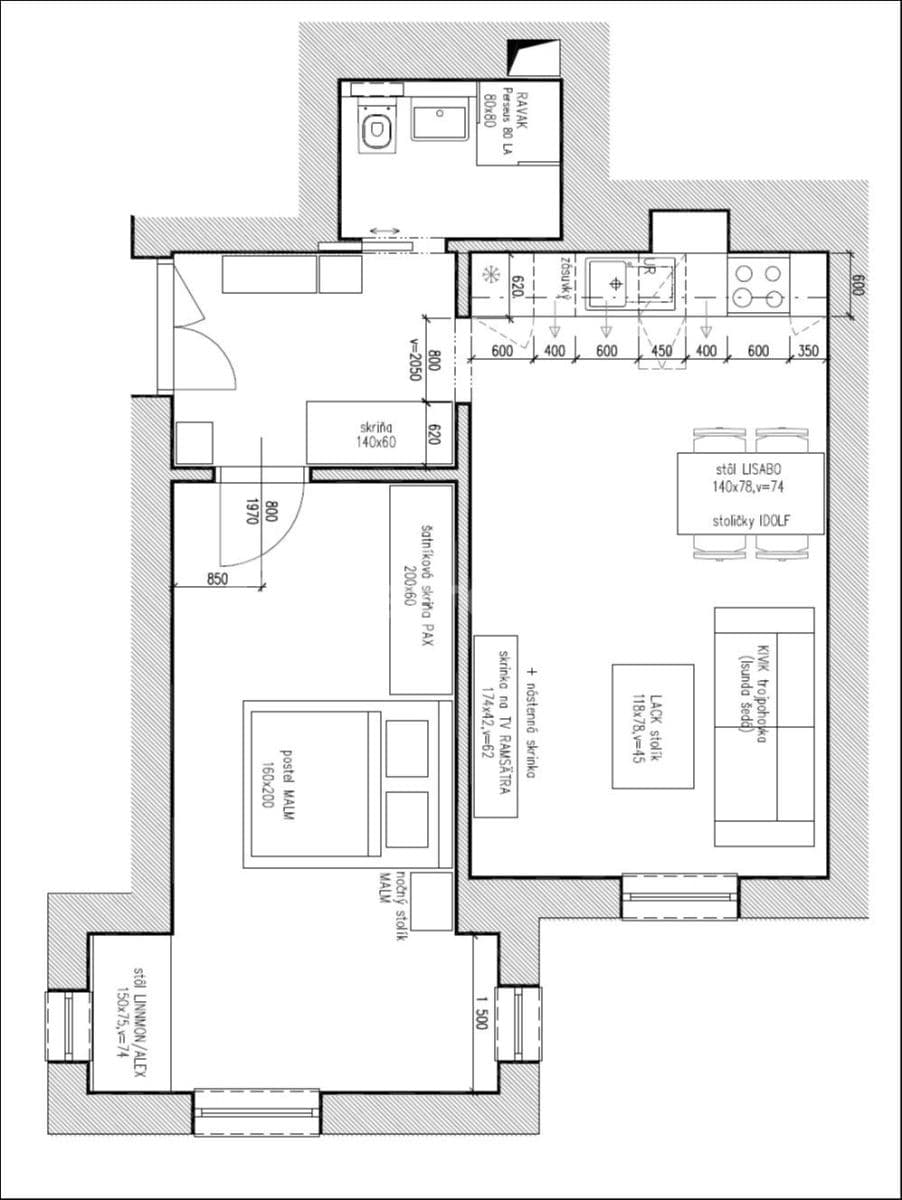 Pronájem bytu 2+kk 49 m², Březinova, Praha, Praha Pronájem bytu 2+kk 49 m², Březinova, Praha, Praha