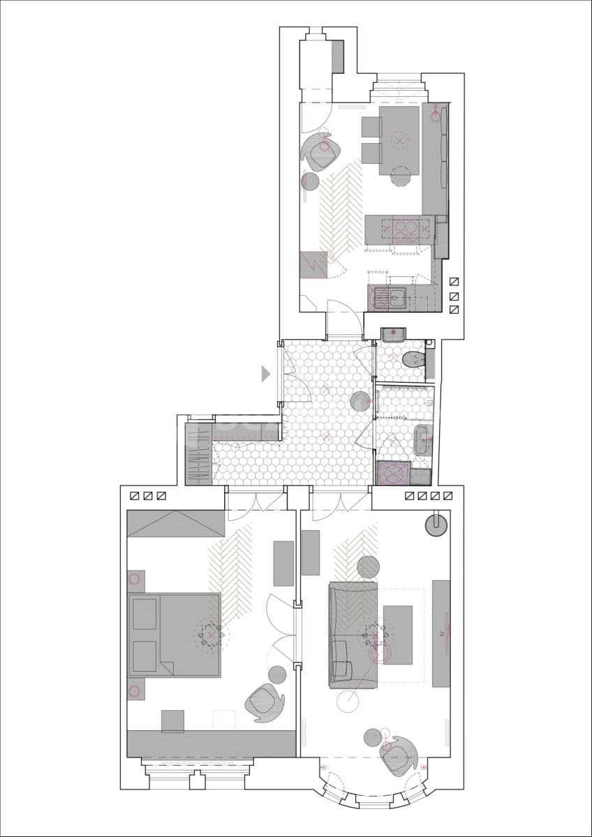 Pronájem bytu 3+kk 78 m², Lužická, Praha, Praha Pronájem bytu 3+kk 78 m², Lužická, Praha, Praha