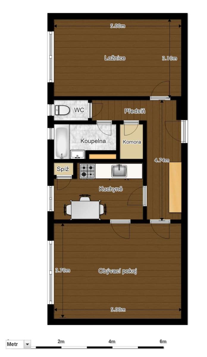 Pronájem bytu 2+1 72 m², Klenčí pod Čerchovem, Plzeňský kraj Pronájem bytu 2+1 72 m², Klenčí pod Čerchovem, Plzeňský kraj