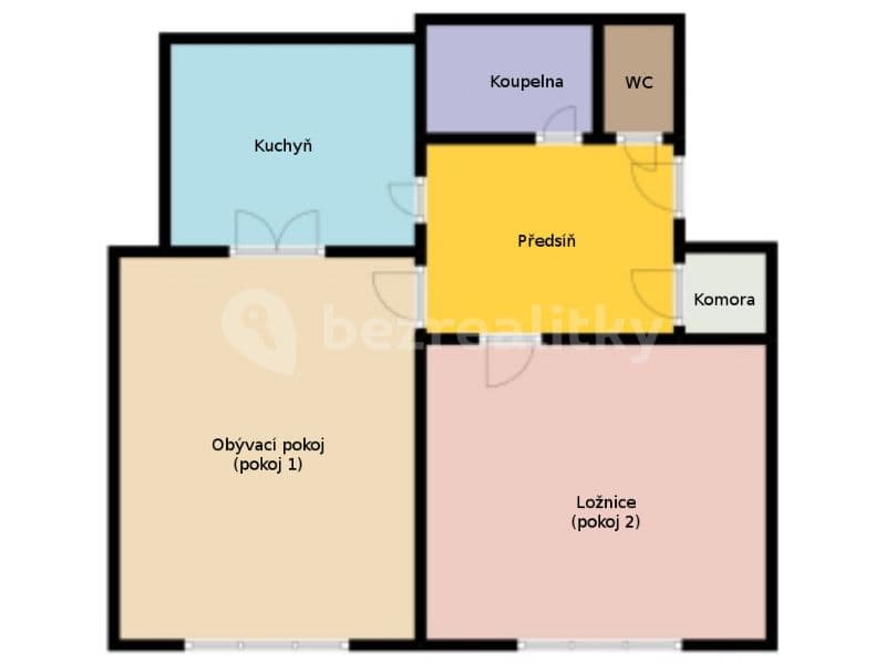 Pronájem bytu 2+1 54 m², Bělohorská, Praha, Praha Pronájem bytu 2+1 54 m², Bělohorská, Praha, Praha