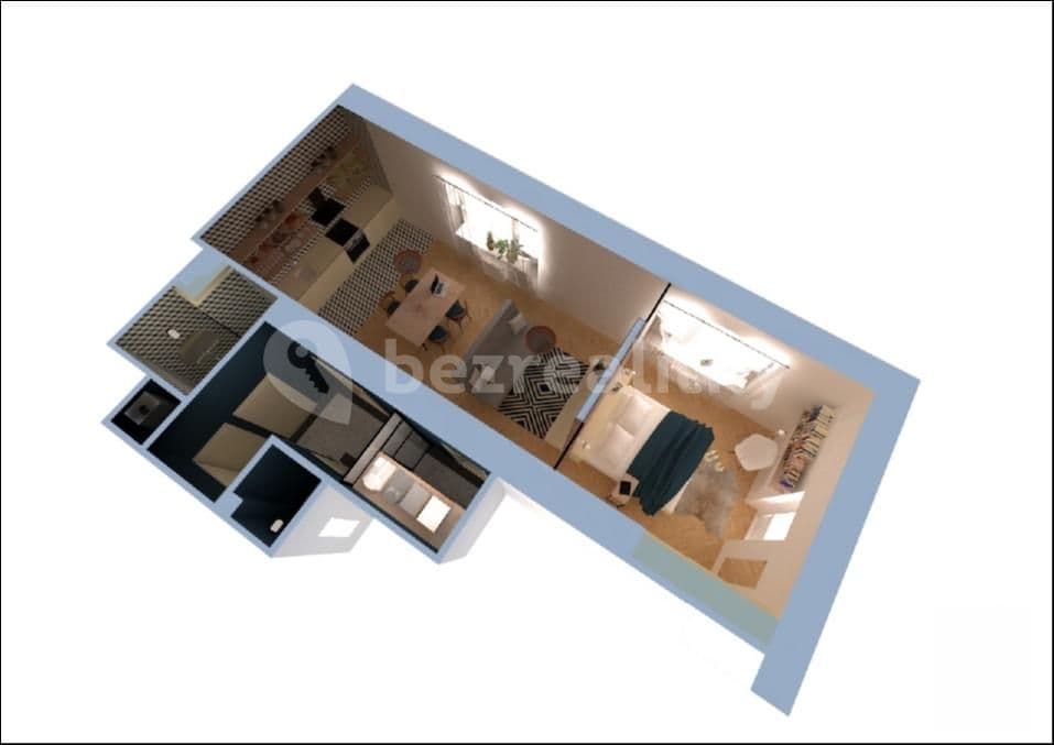 Pronájem bytu 2+kk 50 m², Na Nivách, Praha, Praha Pronájem bytu 2+kk 50 m², Na Nivách, Praha, Praha