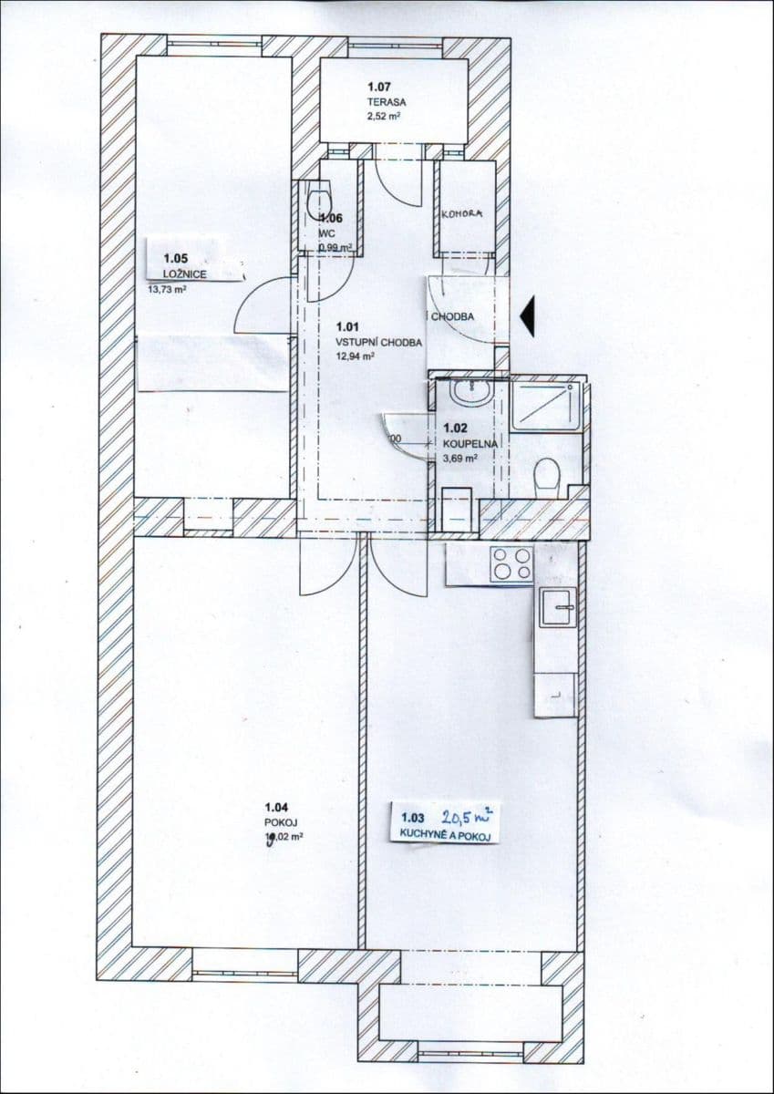 Pronájem bytu 3+kk 72 m², Nad Závěrkou, Praha, Praha Pronájem bytu 3+kk 72 m², Nad Závěrkou, Praha, Praha