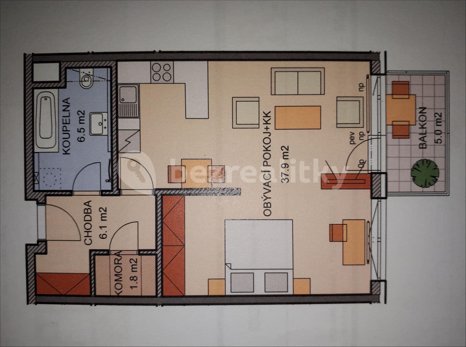 Pronájem bytu 2+kk 54 m², Kardausova, Praha, Praha Pronájem bytu 2+kk 54 m², Kardausova, Praha, Praha