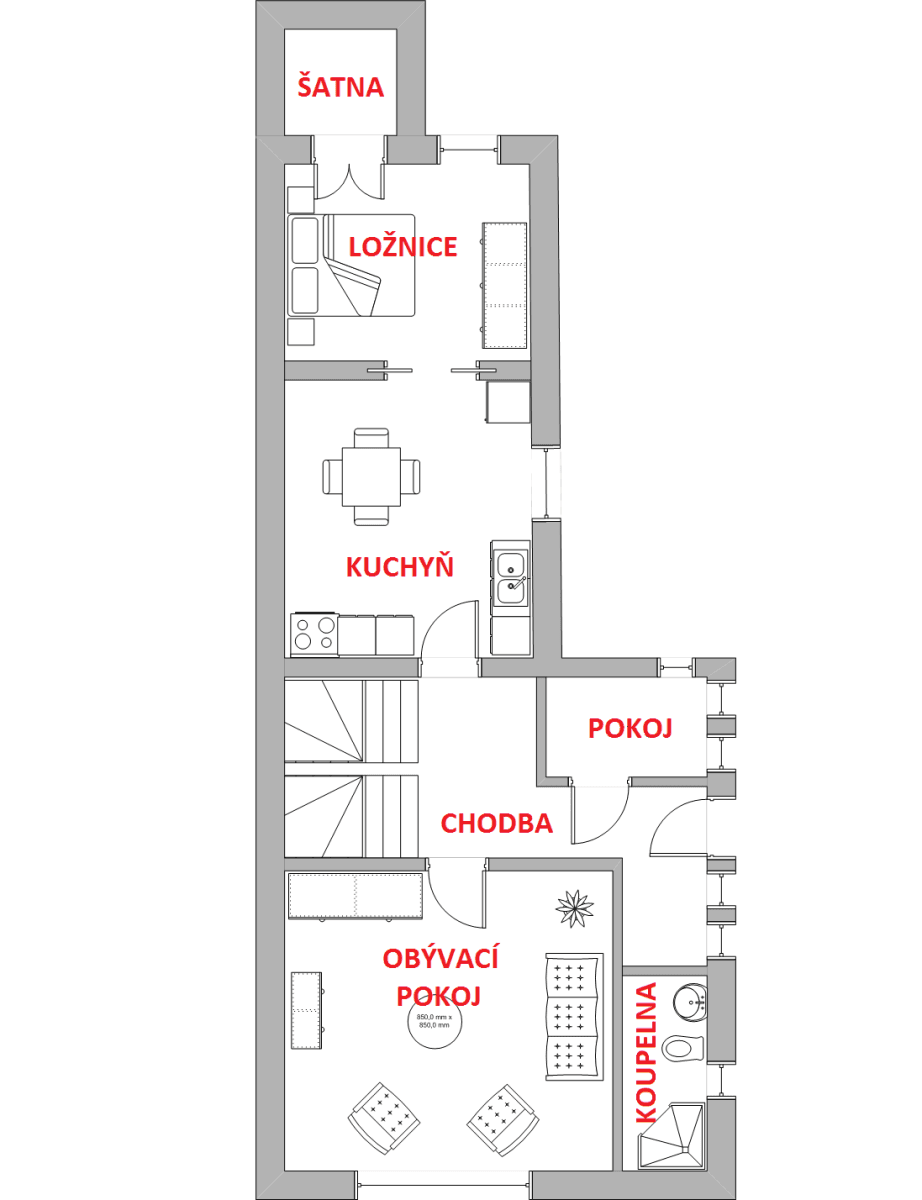 Pronájem domu 80 m², pozemek 380 m², Spořická, Praha, Praha Pronájem domu 80 m², pozemek 380 m², Spořická, Praha, Praha