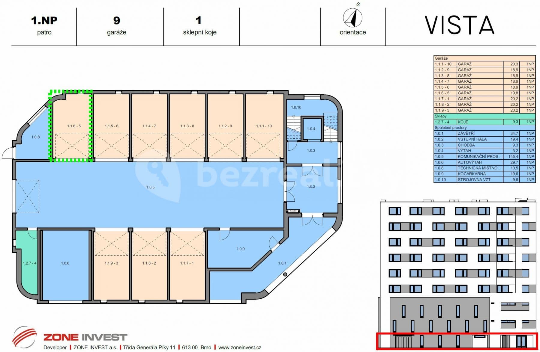 Pronájem garáže 20 m², třída Generála Píky, Brno, Jihomoravský kraj Pronájem garáže 20 m², třída Generála Píky, Brno, Jihomoravský kraj