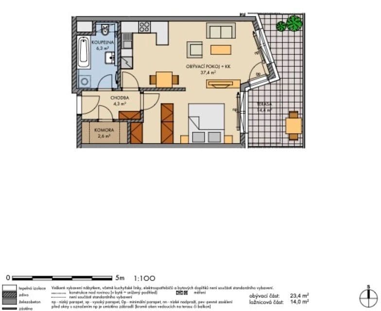 Pronájem bytu 2+kk 53 m², Klementova, Praha, Praha Pronájem bytu 2+kk 53 m², Klementova, Praha, Praha