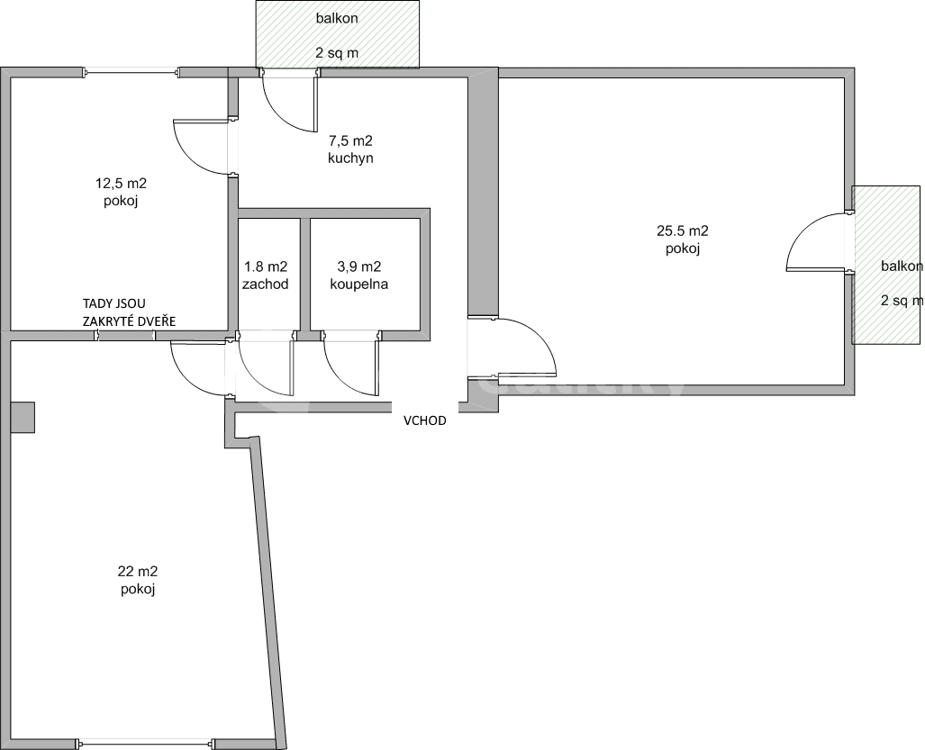 Pronájem bytu 3+1 74 m², Arménská, Praha, Praha Pronájem bytu 3+1 74 m², Arménská, Praha, Praha