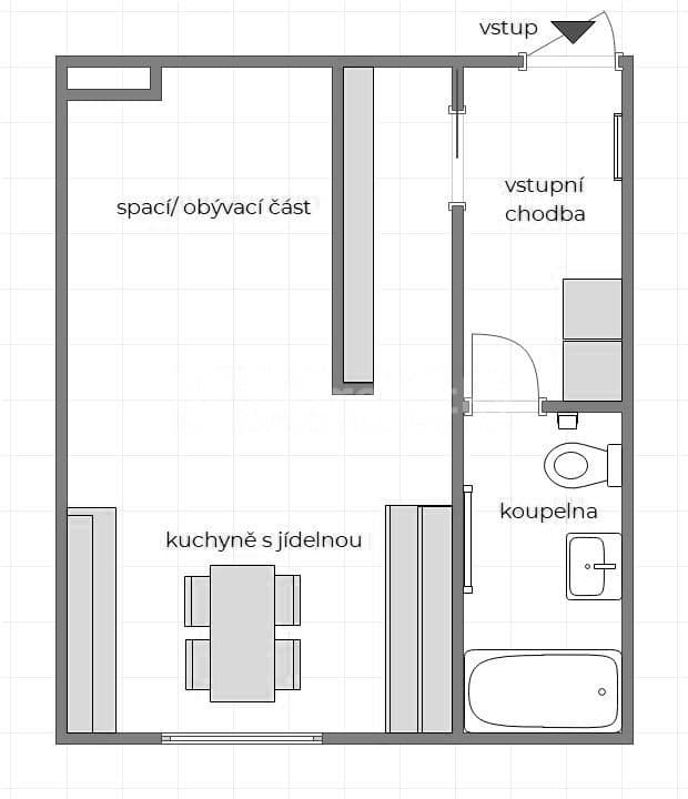 Pronájem bytu 1+kk 30 m², Na Dolinách, Praha, Praha Pronájem bytu 1+kk 30 m², Na Dolinách, Praha, Praha