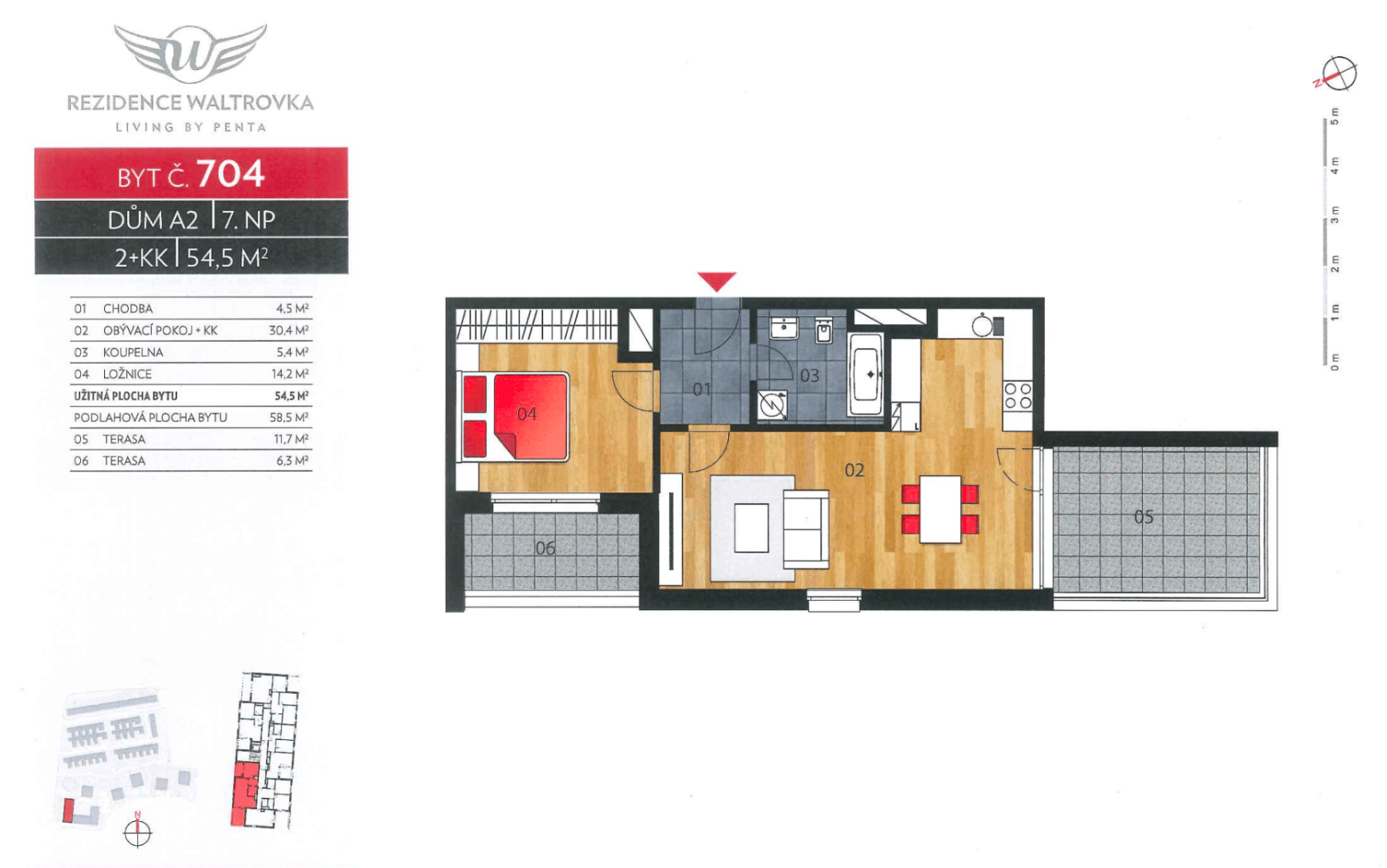 Pronájem bytu 2+kk 55 m², Barvitiova, Praha, Praha Pronájem bytu 2+kk 55 m², Barvitiova, Praha, Praha