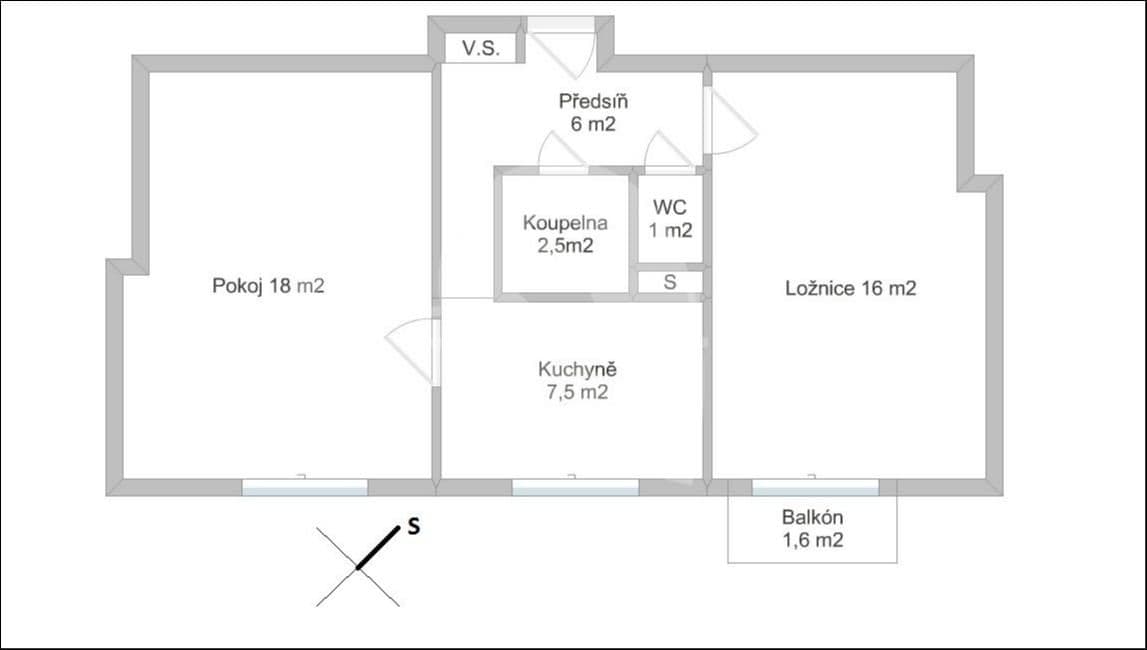 Pronájem bytu 2+1 50 m², Nad Zlíchovem, Praha, Praha