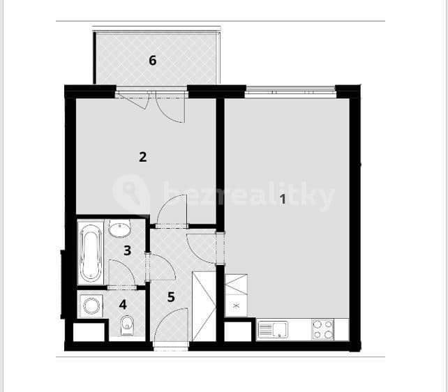 Pronájem bytu 2+kk 57 m², Sazovická, Praha, Praha Pronájem bytu 2+kk 57 m², Sazovická, Praha, Praha