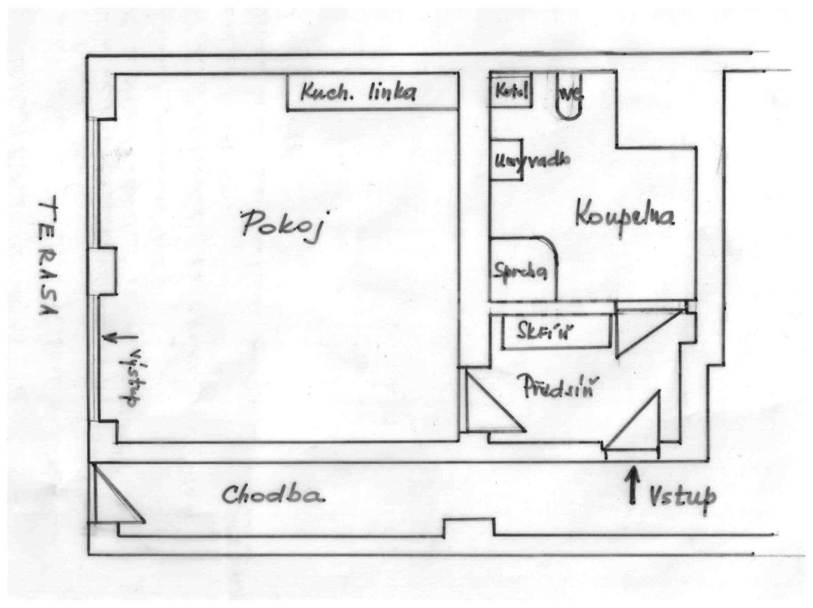 Pronájem bytu 1+kk 34 m², Kroftova, Brno, Jihomoravský kraj Pronájem bytu 1+kk 34 m², Kroftova, Brno, Jihomoravský kraj