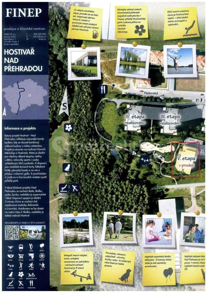 Pronájem bytu 2+kk 55 m², Nad Přehradou, Praha, Praha Pronájem bytu 2+kk 55 m², Nad Přehradou, Praha, Praha