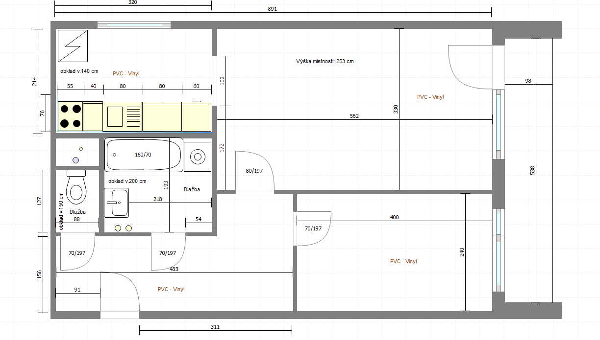 Pronájem bytu 2+1 51 m², Vodnická, Praha, Praha Pronájem bytu 2+1 51 m², Vodnická, Praha, Praha
