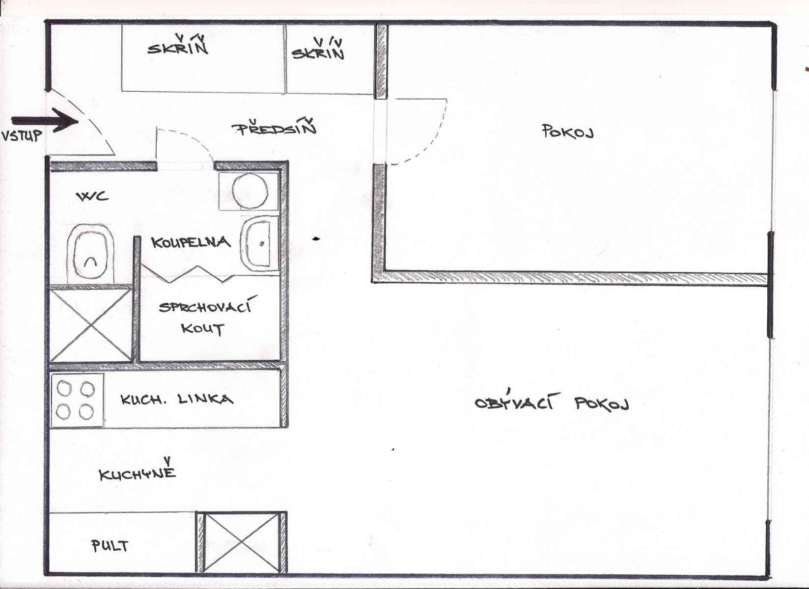 Pronájem bytu 2+kk 43 m², Pavlíkova, Praha, Praha Pronájem bytu 2+kk 43 m², Pavlíkova, Praha, Praha