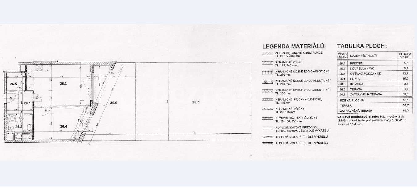 Pronájem bytu 2+kk 56 m², Sazovická, Praha, Praha Pronájem bytu 2+kk 56 m², Sazovická, Praha, Praha