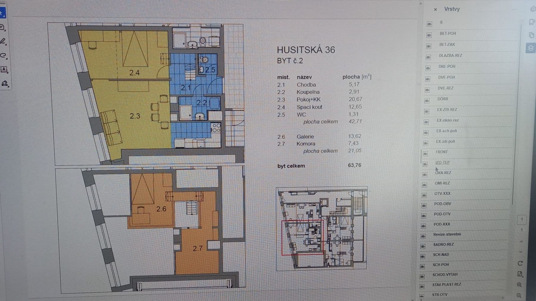 Pronájem bytu 2+kk 64 m², Řehořova, Praha, Praha Pronájem bytu 2+kk 64 m², Řehořova, Praha, Praha