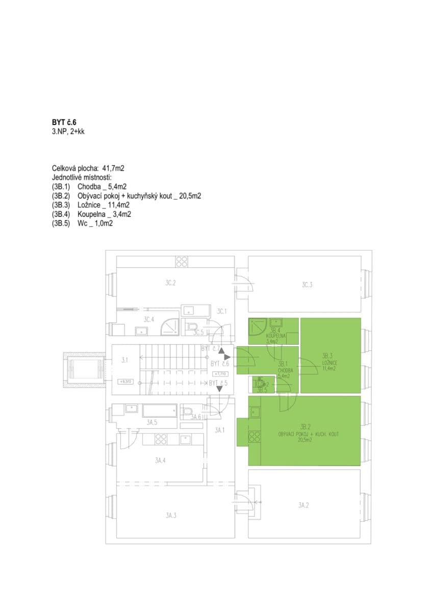 Pronájem bytu 2+kk 41 m², Bořivojova, Praha, Praha Pronájem bytu 2+kk 41 m², Bořivojova, Praha, Praha